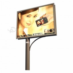 stainless steel advertising backlit billboard mega with your logo