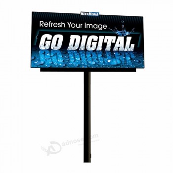 Roadside Commercial double sided unipole backlit billboards with your logo