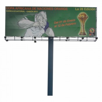 building advertising fronlit unipole double sided billboard with your logo