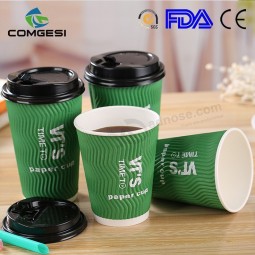 Cups coffee_disposable bekers voor warme dranken met deksel-beker