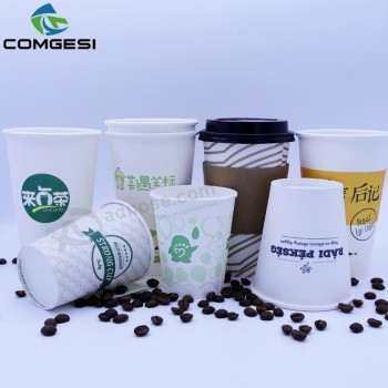 Koffiekopjes met logo glaze_12 oz wegwerppapier koffiekopjes met log_12oz koffiekopje