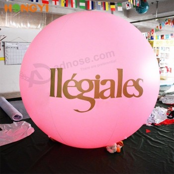 Bola inflable led grande para eventos de boda decoración globo inflable luz