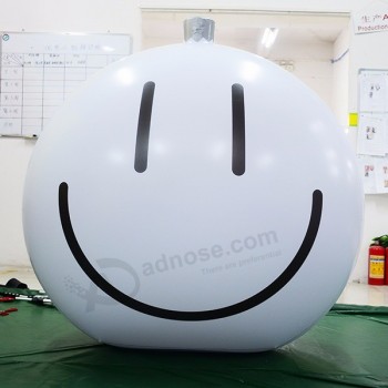Cara sonriente globo de expresión bola exterior publicidad globo de helio para promociones