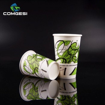 Recyclable cups_cold boisson en papier cups_ tasses à café pour aller avec des couvercles