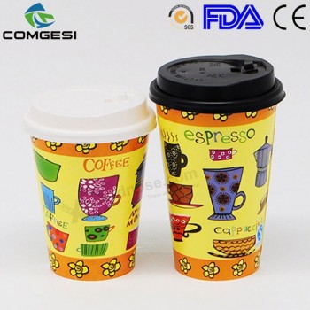 Jus en papier cup_cool jus en papier de jus à go_personalized tasse en papier de jus avec des couvercles