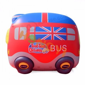 漫画の膨脹可能なトゥクト-小さいバス展覧会の装飾車の形の風船を広告するtuksポリ塩化ビニール