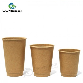 Kraft cups_paper cups voor warme dranken_dubbelwandige papieren bekertjes