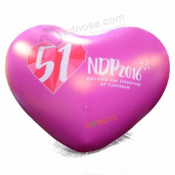 Corazón de colores personalizados varios colores y tamaño helio globo modelo de corazón para la venta