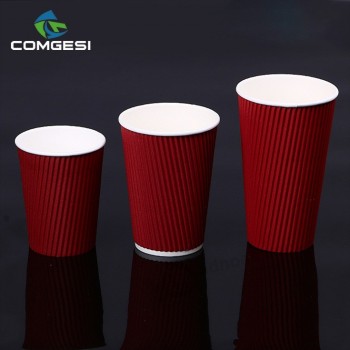 Tazze di carta da caffè cups_cup disposable_paper con coperchi per bevande calde