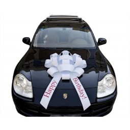 Gran cinta blanca de papel de regalo para la decoración del automóvil