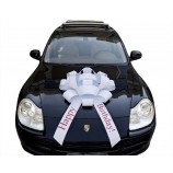 Grande tirette blanche, ruban d'emballage cadeau pour la décoration de la voiture