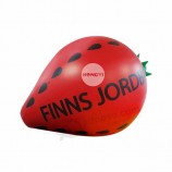 Ballon de fraise gonflable géant pvc d'affichage publicitaire de fruits