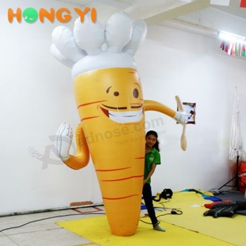 Chef de rabanete inflável cartoon pessoas modelo publicidade promoção decoração inflar rabanete balão