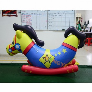 новый тип надувной мультфильм качалка творческий красочные пвх верховая езда игрушка