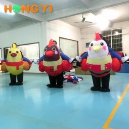 Hot inflatable cartoon promotional chicken suit advertising clothes