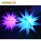 Couleur changeante gonflable led star stage décoration lumineuse suspension lampe gonflable star