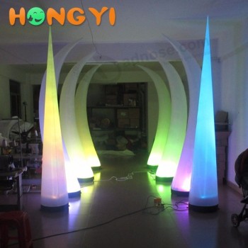 Hoog-Kwaliteit opblaasbare led-verlichting kegel kolom decoratie