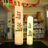 Multi-Doelkleur reclame decoratie print logo opblaasbare led lantaarnpaal