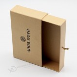 wholesale custom made slide open luxury kraft gift box with your logo