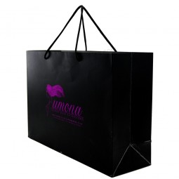 2015 Custom Logo Printed Fashion shopping hot-stamping guess paper bag