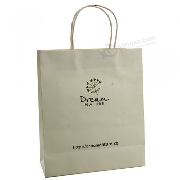 2019 color printing recycled kraft organic paper bags with your logo