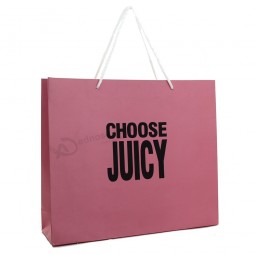 Abbigliamento stampato con logo personalizzato usa lo shopping all'ingrosso di sacchetti di carta riciclata