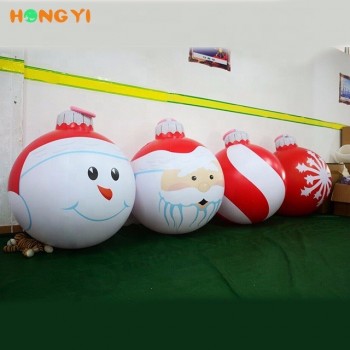Natal decoração bola inflável pendurado balão de impressão personalizado