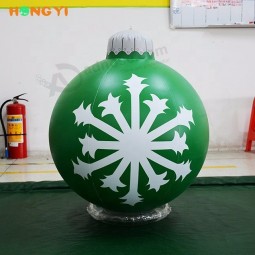 Adornos navideños inflables copo de nieve verde bola de navidad