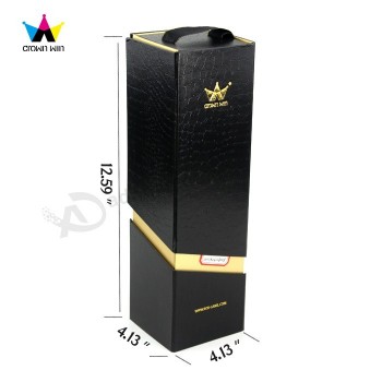 Wholesale custom Beautiful Unique Paper Wine Gift Packaging Box With Magnetic Closure