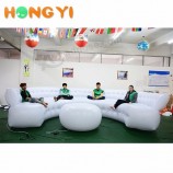 Salón de pvc muebles inflables led asiento de sofá burbuja