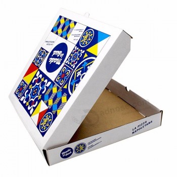 Personalizza il tuo logo in cartone ondulato scatole di pizza di carta