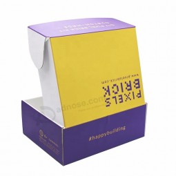 Corrugado kraft recicle papel postal logotipo personalizado cajas de envío postal