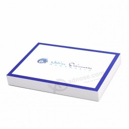 Caja de papel de embalaje de producto de regalo personalizado magnético de cartón blanco reciclado con logotipo