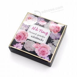 white card paper gift folding packaging box for pressed powder