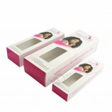 hair extension packaging folding paper box with logo printing