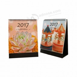 2019 Hot Selling OEM paper custom table calendar with stand