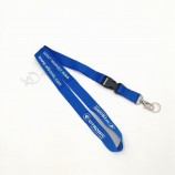 Wholesale silk printed customized polyester lanyard with different accessories