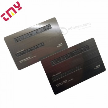 Etching Stainless Steel Metal Business Card With Brush Finished