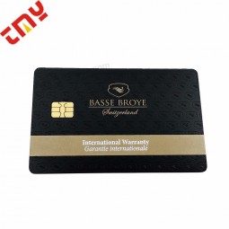 Tarjetas de crédito de metal en blanco, impresión de tarjetas de metal negro