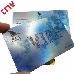 Laser Engraving Pvc Card Plastic Holagram Business Card With Your Own Design