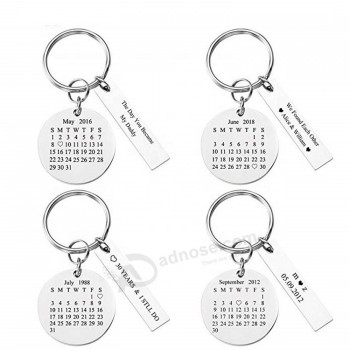 Schlüsselanhänger großhandel benutzerdefinierte billige kalender schlüsselanhänger
