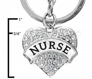 Corrente chave personalizada personalizada barata da enfermeira da corrente chave