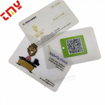 изготовленное на заказ переработанное пластмассовое сырье печати для визитной карточки