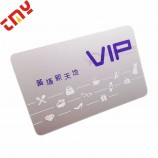 Pvc en blanco tarjeta de identificación de plástico, tarjeta de membresía de negocios de plástico