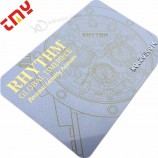 Custom Plastic Print Stamp Business Card Gold Foil