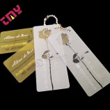 Custom Newest China Designs Waterproof Clear Transparent Black Thick Plastic PVC Hang Tag For Jeans