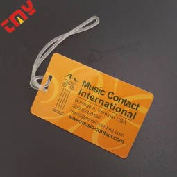 Eco-Friendly High Quality Plastic Hang Tag With String