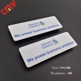 Laminated Name Badges Design Logo Plastic Name Tag Badge For Work