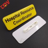 Acrylic Pvc Plastic Name Badge Lapel Pin Badge