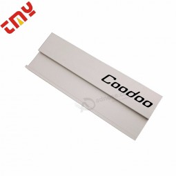 Sublimation Reusable Changeable Reap Magnetic Blank Aluminum Metal Name Badge With Window Frame For Staff